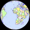 Spinning globe